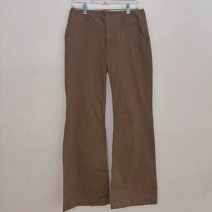 GAP Brown Straight Leg Cotton Pants Size 6